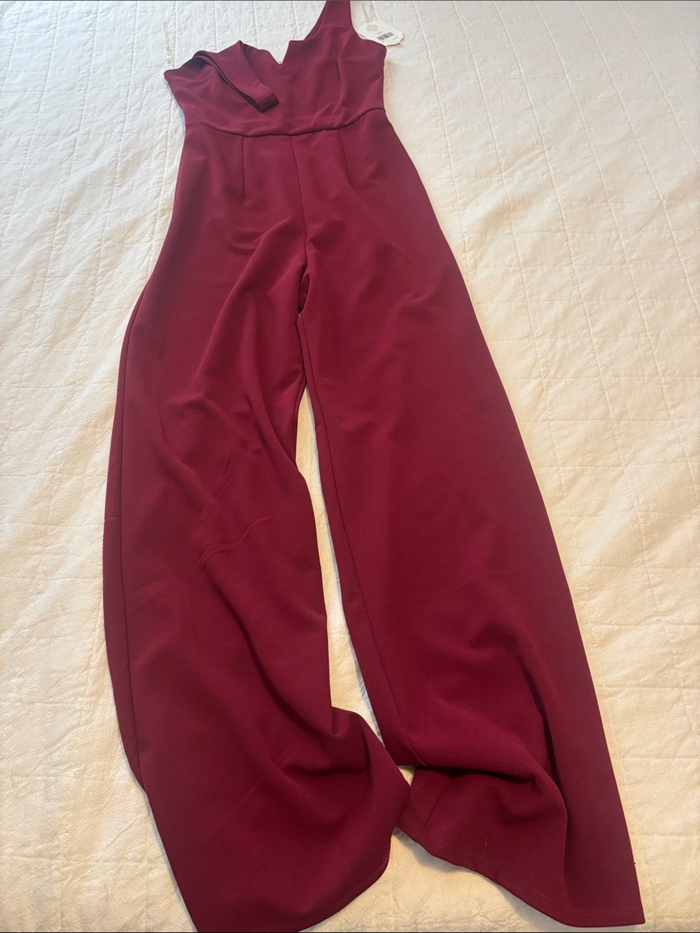 Altar'd State Wine Wide-Leg Jumpsuit